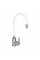 Смеситель для кухни Lidz Vida 015F3 с гибким изливом (k35) LDVID015F3WHI43357 White / Nickel