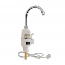Проточный кран-водонагреватель кухонный для кухни Lidz Warm 056 LDWAR056WCR24984 White / Chrome