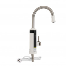 Проточный кран-водонагреватель кухонный для кухни Lidz Warm 059 LDWAR059WNK35878 White / Nickel