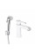Смеситель для раковины Qtap Grand (с гигиеническим душем) QTGRA272CRW45671 Chrome/White