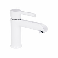 Змішувач для раковини Qtap Grand QTGRAWCR001F White