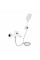 Смеситель для ванны Qtap Grand (c душевым гарнитуром) QTGRAWCR006 Chrome/White