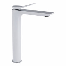 Смеситель для раковины Qtap Presto высокий QTPRE269CRW45577 Chrome/White