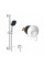 Душевая система Grohe Bauloop с гарнитуром Vitalio Comfort 110 и подключением Vitalio 2908026929
