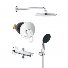 Душевая система скрытого монтажа Grohe Vitalio Start 250 с изливом для ванны и смесителем Bauloop UA290810R3