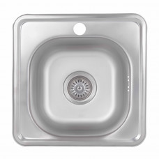 Кухонная мойка Brinex 3838 0,6 мм Satin (BRIN3835SAT06)