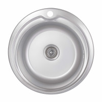 Кухонная мойка Brinex 510-D 0,8 мм Satin (BRIN510SAT08)