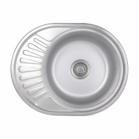 Кухонная мойка Brinex 5745 0,8 мм Satin (BRIN5745SAT08)