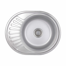 Кухонная мойка Brinex 5745 0,8 мм Satin (BRIN5745SAT08)
