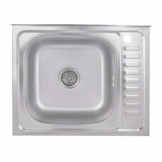 Кухонная мойка Brinex 6050-L 0,6 мм Satin (BRIN6050LSAT06)