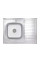 Кухонная мойка Brinex 6080-L 0,6 мм Satin (BRIN6080LSAT06)
