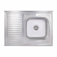 Кухонная мойка Brinex 6080-R 0,6 мм Satin (BRIN6080RSAT06)