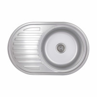 Кухонна мийка Brinex 7750 0,8 мм Satin (BRIN7750SAT08)