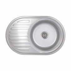 Кухонная мойка Brinex 7750 0,8 мм Satin (BRIN7750SAT08)