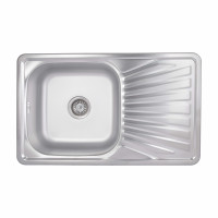 Кухонна мийка Brinex 7848 0,8 мм Satin (BRIN7848SAT08)
