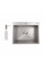Мойка для кухни интегрированная Lidz Handmade H6050G (LDH6050GPVD43622) Brushed Grey PVD 3,0/1,0 мм
