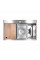 Lidz Handmade H7545 Мойка для кухни интегрированная Decor Honeycomb 3,0/1,0 мм LDH7545DEC48372
