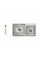Мойка для кухни с двумя чашами интегрированная Lidz Handmade H7843 (LDH7843BRU35387) Brushed Steel 3,0/1,0 мм