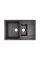 Кухонная мойка с дополнительной чашей Lidz 780x495/200 BLA-03 (LIDZBLA03780495200)