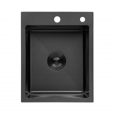 Кухонная мойка Kroner KRP PVD Schwarze - 4050HM (3,0/1,0 мм)