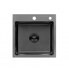 Кухонная мойка Kroner KRP Schwarze - 4545HM PVD (3.0/1.0 мм)