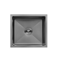 Кухонная мойка Kroner KRP Schwarze - 4843HM PVD (3.0/1.0 мм)