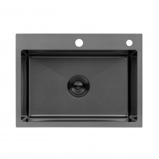 Кухонная мойка Kroner KRP Schwarze - 5843HM PVD (3.0/1.0 мм)