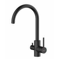 Змішувач для кухні з підключенням фільтра Koller Pool Orion Double ORDB 0500F, чорний матовий