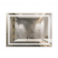 Зеркало Qtap Mideya (DC-F904) 800х600 с LED-подсветкой Touch, с диммером QT2078F904W