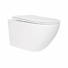 Унитаз подвесной Qtap Jay безободковый с сиденьем Soft-close QT07335176W