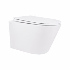 Унитаз подвесной Qtap Swan безободковый с сиденьем Soft-close QT16335178W