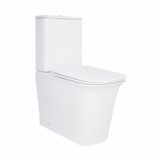 Унитаз-компакт Qtap Nando безободковый с сиденьем Soft-close QT12221222AW