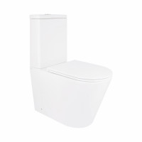 Унитаз-компакт Qtap Scorpio безободковый Ultra Quiet с сиденьем Soft-close QT14226088AW