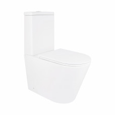 Унитаз-компакт Qtap Scorpio безободковый Ultra Quiet с сиденьем Soft-close QT14226088AW