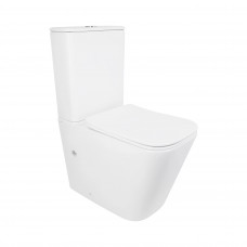 Унитаз напольный Qtap Tern Ultra Quiet безободковый с сиденьем Soft-Close QT17226003AW White