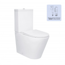 Унитаз напольный Qtap Swan Ultra Quiet с сидением Soft-close 640x360x835 мм QT16222182TW White