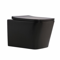 Унитаз подвесной Qtap Tern New Ultra Quiet с сиденьем с сиденьем Soft-Close MATT BLACK QT17332303ASMB