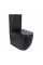 Унитаз напольный Qtap Robin Ultra Quiet безободковый с сиденьем Soft-Close MATT BLACK QT13226083AMB