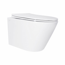 Унитаз подвесной Qtap Swan безободковый с сиденьем Soft-close QT16335180W