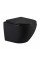 Унитаз подвесной Qtap Jay Ultra Quiet 485х360х320 мм, Matt Black, сиденьем Slim Duroplast/ Soft-close/ Quick Relase QT07335177MB