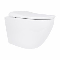 Унітаз підвісний Qtap Robin ML Ultra Quiet 490x365x325 мм, з сидінням Soft-close MagLock, White QTROBML26W49621