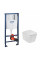 Комплект 4 в 1: Інсталяція Grohe Rapid SL 3 в 1 38772001 + Унітаз безободковий Kroner Eifel WHI483429 TORNADO з сидінням Slim Duroplast / Soft-close / Quick relase KE483429WHIT (38772001KE483429)