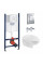 Комплект 4 в 1: Инсталляция GROHE Solido  3 в 1 3884966Q + Унитаз безободковый Kroner Oker WHI533536 RIMLESS с сиденьем Slim Duroplast / Soft-close / Quick relase KO533536WHIR (3884966KO533536)