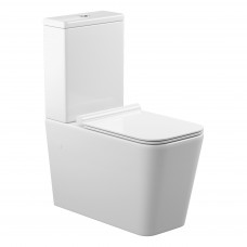 Унитаз-компакт KOLLER POOL Kvadro с сиденьем Soft-close (KR-0675-RC-C + KR-0675-RC-T)