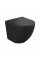 Подвесной унитаз KOLLER POOL Round RN-0520-RQ-MB с сиденьем Soft Close из дюропласта (слив Торнадо), черный матовый