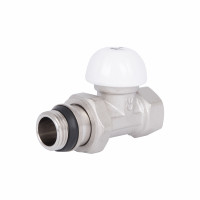 Кран радиаторный Thermo Alliance Standart Powerful 1/2" с антипротечкой прямой SF231W15