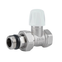 Кран радіаторний Icma 1/2" з антипротіканням прямий без ручки №815+940