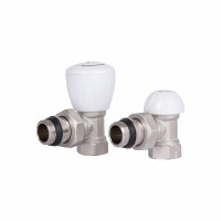 Комплект радіаторних кранів Thermo Alliance Standart 1/2" ВН кутовий TAS232W15