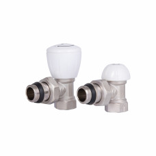 Комплект радіаторних кранів Thermo Alliance Standart 1/2" ВН кутовий TAS232W15
