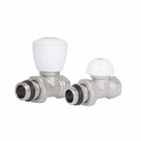 Комплект радіаторних кранів Thermo Alliance Standart 1/2" ВН прямий TAS230W15